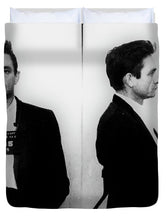 Johnny Cash Mug Shot Music Lover Fan Mugshot - Duvet Cover