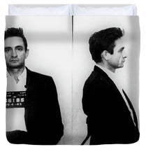 Johnny Cash Mug Shot Music Lover Fan Mugshot - Duvet Cover