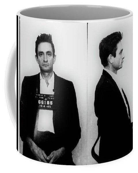 Johnny Cash Mug Shot Music Lover Fan Mugshot - Mug