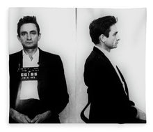 Johnny Cash Mug Shot Music Lover Fan Mugshot - Blanket