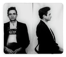 Johnny Cash Mug Shot Music Lover Fan Mugshot - Blanket