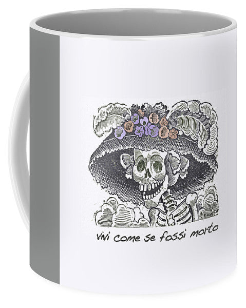 Jose Guadalupe Posada Live Life Purple - Mug