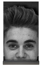 Justin Bieber Mug Shot Painting 2014 Black And White - Yoga Mat
