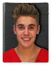 Justin Bieber Mug Shot Painting 2014 - Blanket