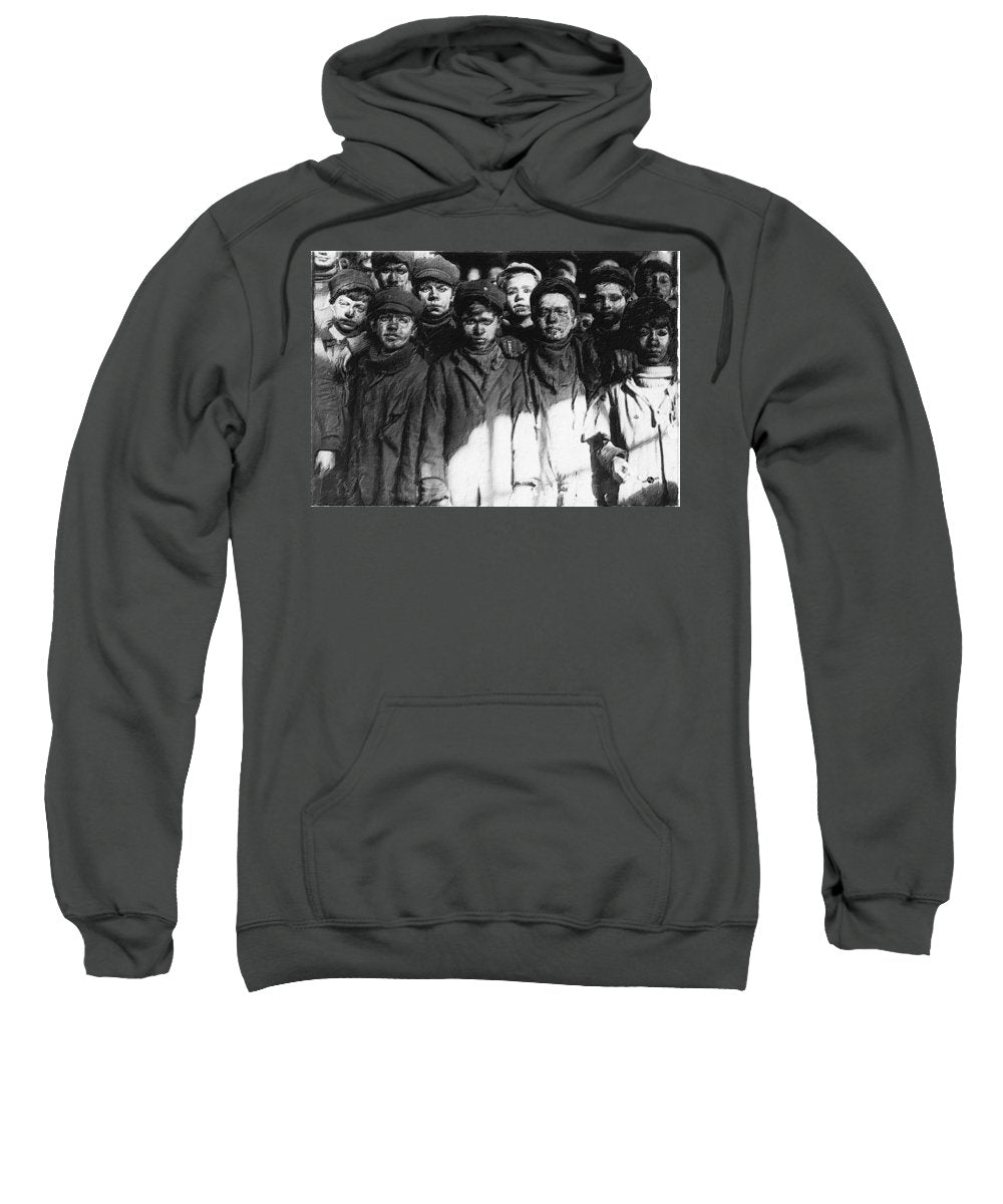 Lewis Hine Photographs Children Coal Miners - Sweatshirt