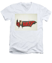 Love Hate Bat - Men's V-Neck T-Shirt