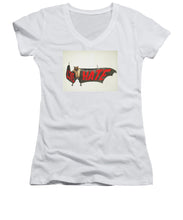 Love Hate Bat - Women's V-Neck (Athletic Fit)