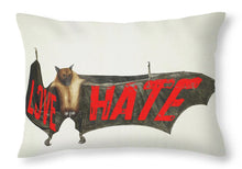Love Hate Bat - Throw Pillow