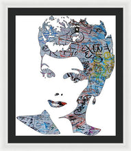 Lucille Ball I Love Lucy Graffiti - Framed Print