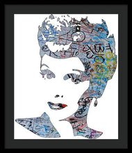 Lucille Ball I Love Lucy Graffiti - Framed Print