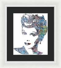 Lucille Ball I Love Lucy Graffiti - Framed Print