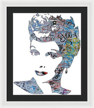 Lucille Ball I Love Lucy Graffiti - Framed Print