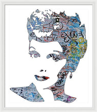 Lucille Ball I Love Lucy Graffiti - Framed Print