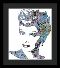 Lucille Ball I Love Lucy Graffiti - Framed Print