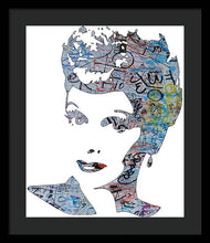 Lucille Ball I Love Lucy Graffiti - Framed Print