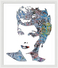 Lucille Ball I Love Lucy Graffiti - Framed Print