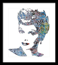 Lucille Ball I Love Lucy Graffiti - Framed Print