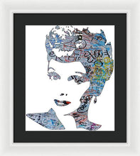 Lucille Ball I Love Lucy Graffiti - Framed Print