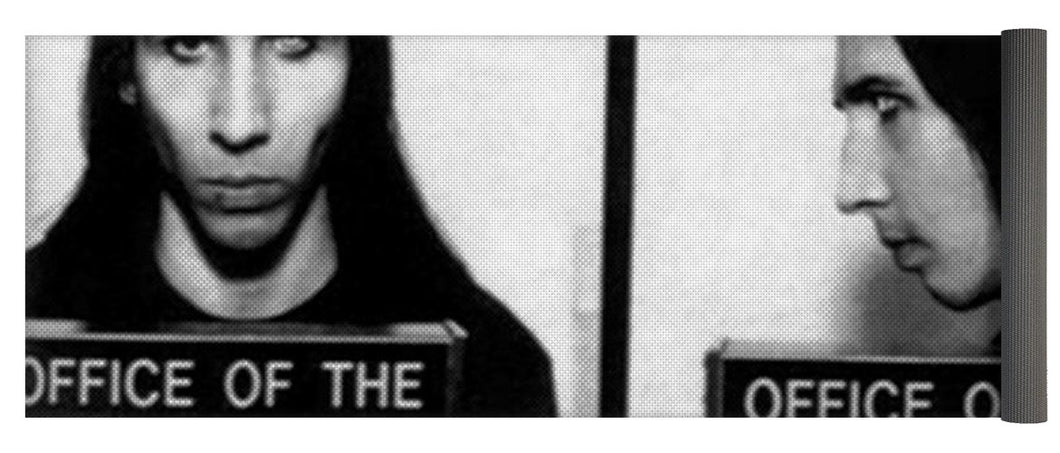 Marilyn Manson Mug Shot Horizontal - Yoga Mat