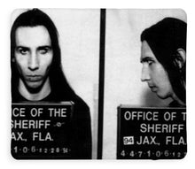 Marilyn Manson Mug Shot Horizontal - Blanket