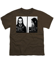 Marilyn Manson Mug Shot Horizontal - Youth T-Shirt