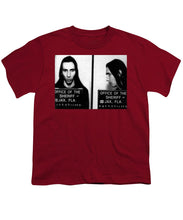 Marilyn Manson Mug Shot Horizontal - Youth T-Shirt