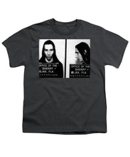 Marilyn Manson Mug Shot Horizontal - Youth T-Shirt