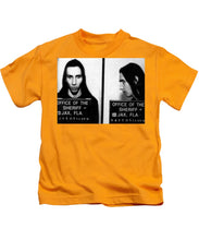 Marilyn Manson Mug Shot Horizontal - Kids T-Shirt