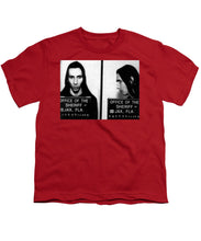 Marilyn Manson Mug Shot Horizontal - Youth T-Shirt
