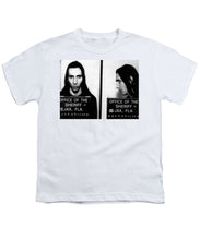 Marilyn Manson Mug Shot Horizontal - Youth T-Shirt