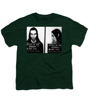 Marilyn Manson Mug Shot Horizontal - Youth T-Shirt