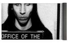Marilyn Manson Mug Shot Horizontal - Yoga Mat