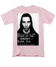 Marilyn Manson Mug Shot Vertical - Men's T-Shirt  (Regular Fit)