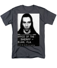 Marilyn Manson Mug Shot Vertical - Men's T-Shirt  (Regular Fit)