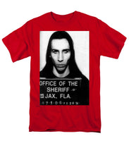 Marilyn Manson Mug Shot Vertical - Men's T-Shirt  (Regular Fit)