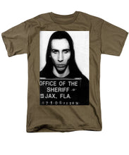 Marilyn Manson Mug Shot Vertical - Men's T-Shirt  (Regular Fit)