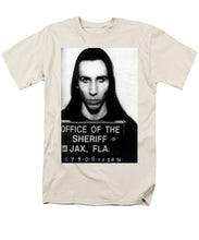 Marilyn Manson Mug Shot Vertical - Men's T-Shirt  (Regular Fit)