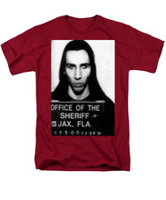 Marilyn Manson Mug Shot Vertical - Men's T-Shirt  (Regular Fit)