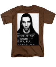 Marilyn Manson Mug Shot Vertical - Men's T-Shirt  (Regular Fit)