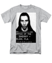 Marilyn Manson Mug Shot Vertical - Men's T-Shirt  (Regular Fit)