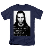 Marilyn Manson Mug Shot Vertical - Men's T-Shirt  (Regular Fit)