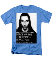 Marilyn Manson Mug Shot Vertical - Men's T-Shirt  (Regular Fit)
