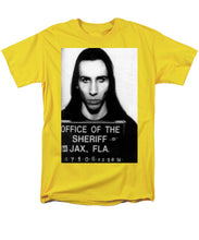Marilyn Manson Mug Shot Vertical - Men's T-Shirt  (Regular Fit)