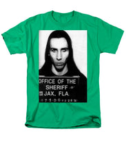Marilyn Manson Mug Shot Vertical - Men's T-Shirt  (Regular Fit)