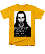 Marilyn Manson Mug Shot Vertical - Men's T-Shirt  (Regular Fit)