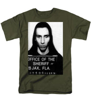 Marilyn Manson Mug Shot Vertical - Men's T-Shirt  (Regular Fit)