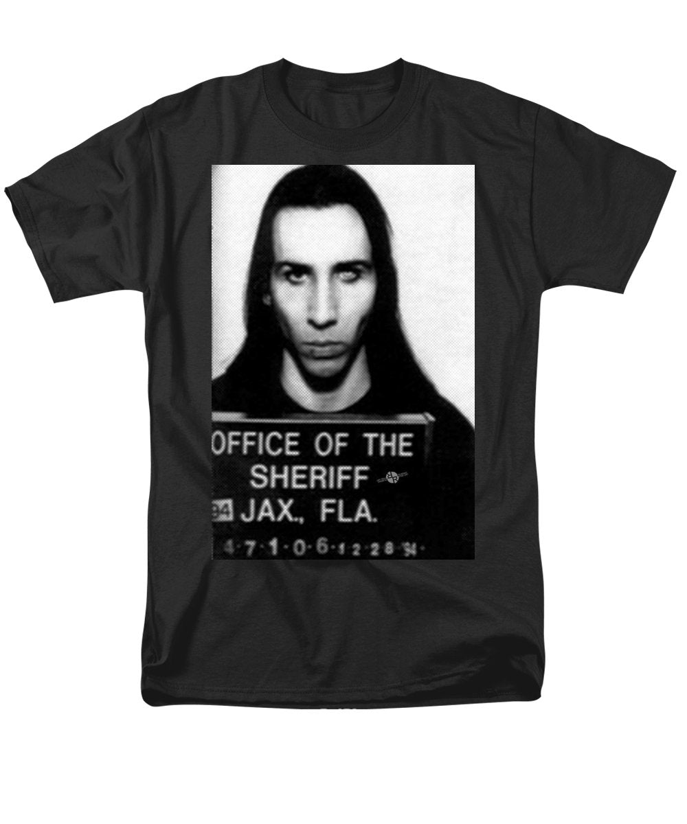 Marilyn Manson Mug Shot Vertical - Men's T-Shirt  (Regular Fit)