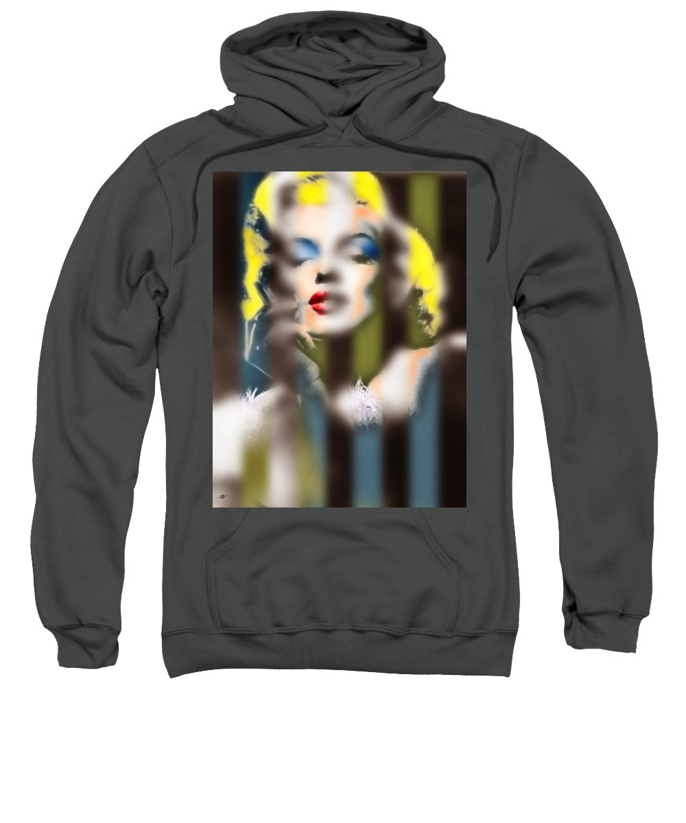 Marilyn Monroe Fuzzy Stripes - Sweatshirt