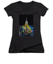 Marilyn Monroe New York City 1 - Women's V-Neck (Athletic Fit)