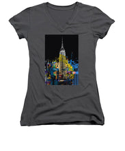 Marilyn Monroe New York City 1 - Women's V-Neck (Athletic Fit)
